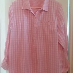 Pink and white plaid summer dresd